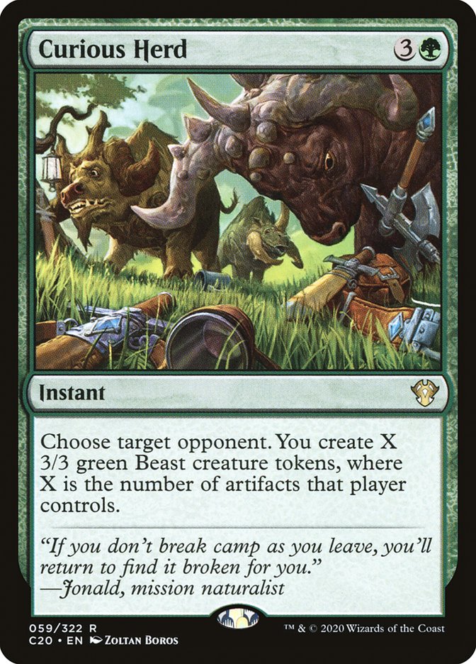Curious Herd [Commander 2020] | Good Games Morley