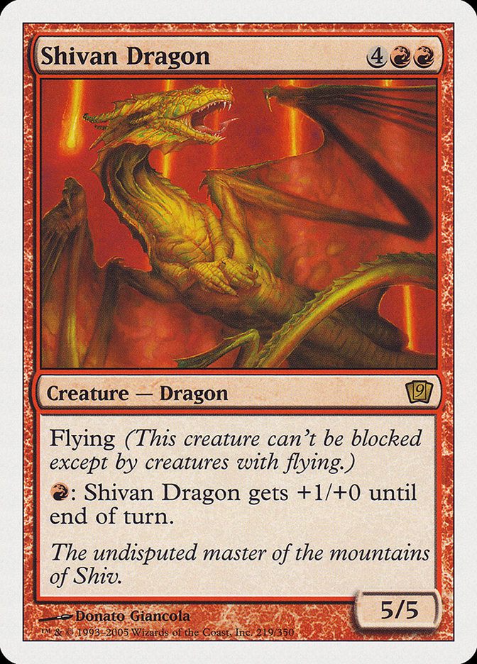 Shivan Dragon [Ninth Edition] | Good Games Morley