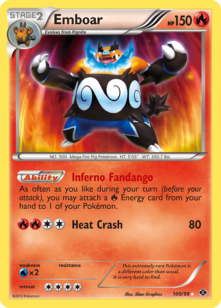 Emboar (100/99) [Black & White: Next Destinies] | Good Games Morley