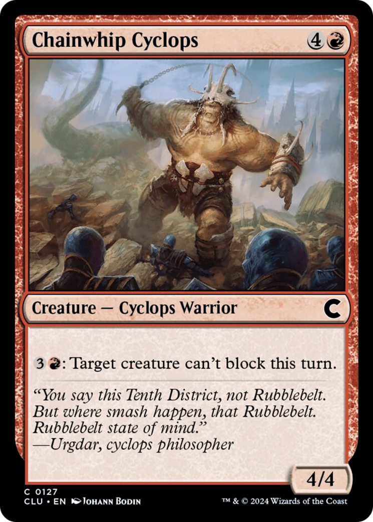 Chainwhip Cyclops [Ravnica: Clue Edition] | Good Games Morley