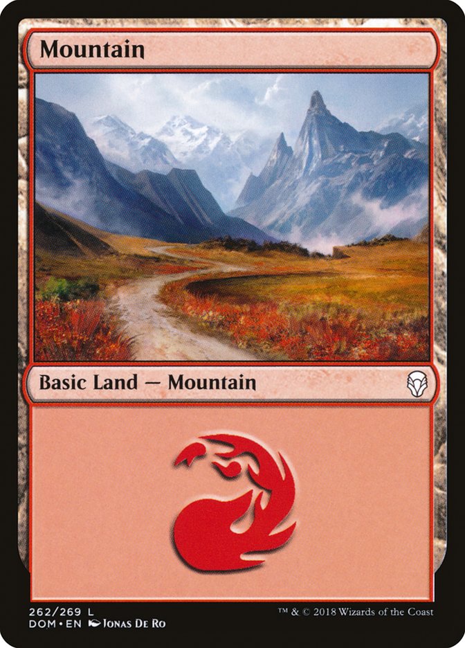 Mountain (262) [Dominaria] | Good Games Morley