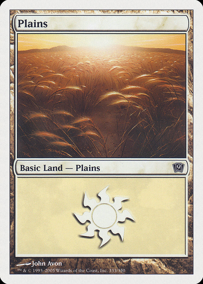 Plains (333) [Ninth Edition] | Good Games Morley