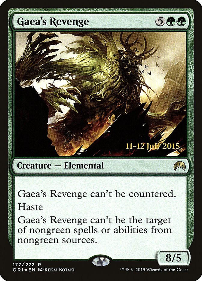 Gaea's Revenge [Magic Origins Prerelease Promos] | Good Games Morley