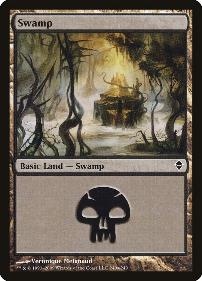 Swamp (240a) [Zendikar] | Good Games Morley