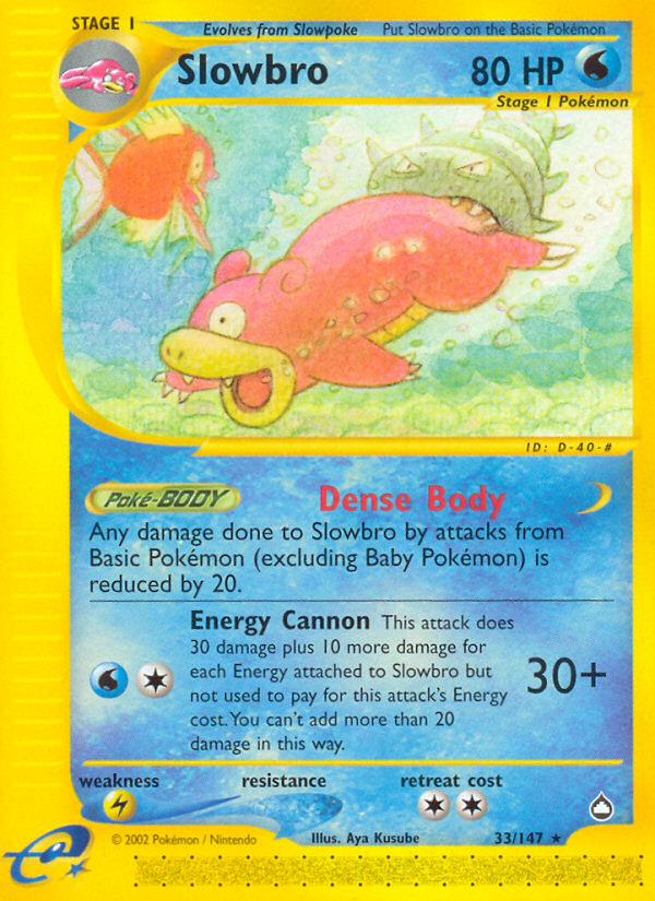 Slowbro (33/147) [Aquapolis] | Good Games Morley