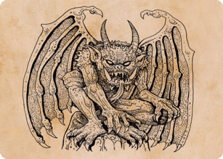Cloister Gargoyle (Showcase) Art Card [Dungeons & Dragons: Adventures in the Forgotten Realms Art Series] | Good Games Morley