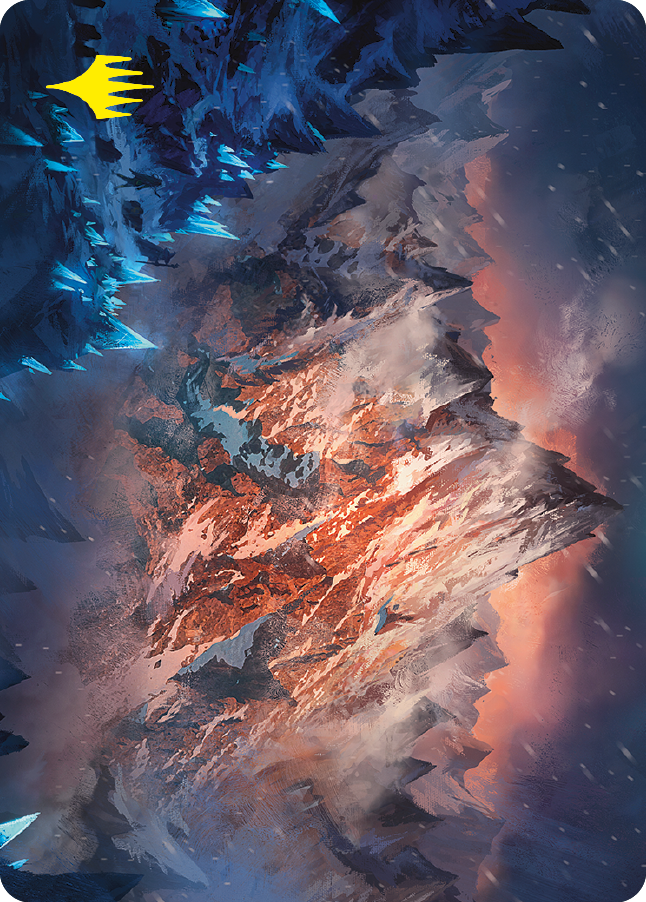Mountain Art Card (Gold-Stamped Signature) [The Lord of the Rings: Tales of Middle-earth Art Series] | Good Games Morley