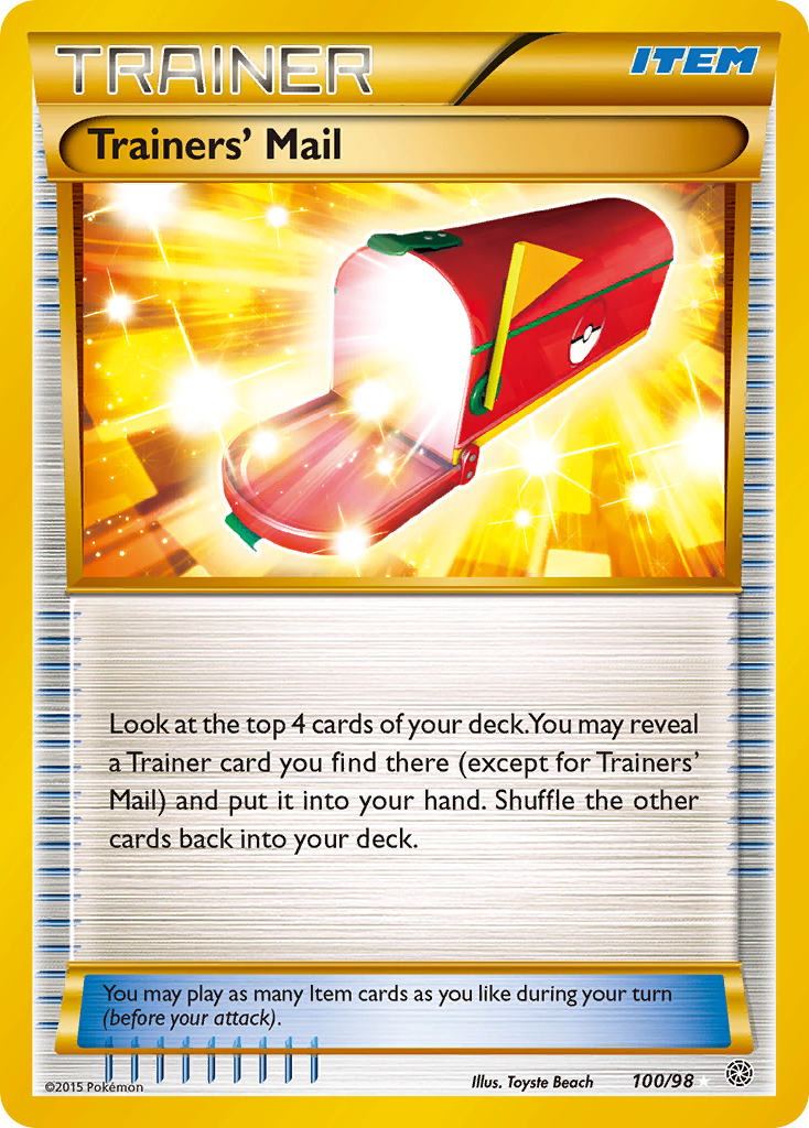 Trainers' Mail (100/98) [XY: Ancient Origins] | Good Games Morley