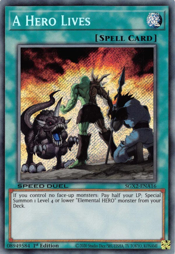 A Hero Lives [SGX2-ENA16] Secret Rare | Good Games Morley