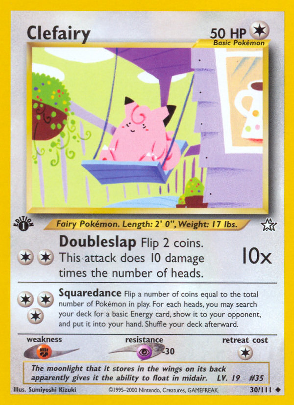 Clefairy (30/111) [Neo Genesis 1st Edition] | Good Games Morley