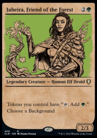 Jaheira, Friend of the Forest (Showcase) [Commander Legends: Battle for Baldur's Gate] | Good Games Morley