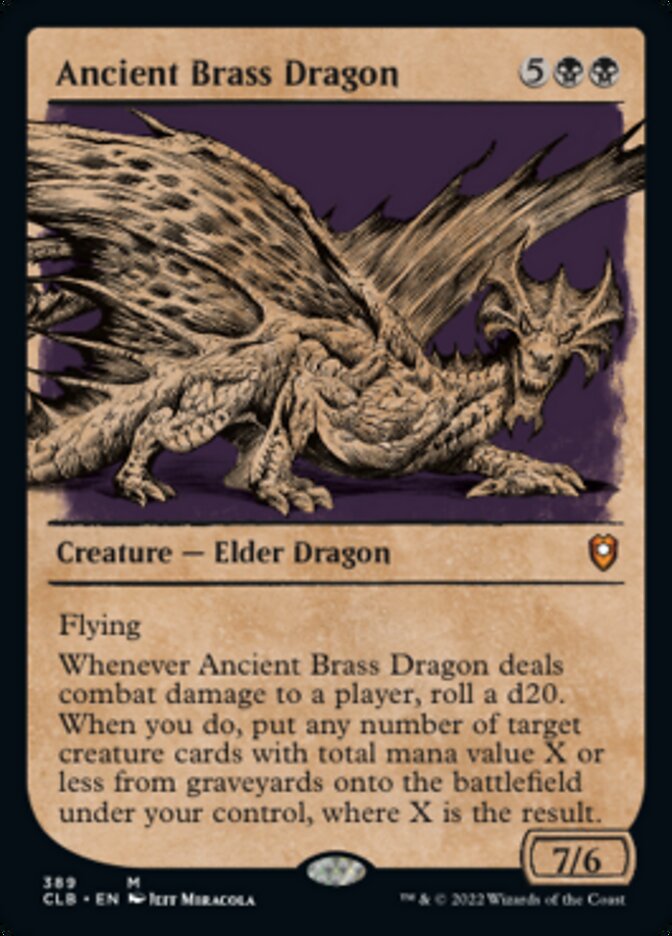 Ancient Brass Dragon (Showcase) [Commander Legends: Battle for Baldur's Gate] | Good Games Morley