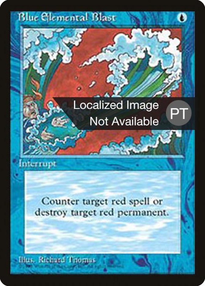 Blue Elemental Blast [Fourth Edition (Foreign Black Border)] | Good Games Morley