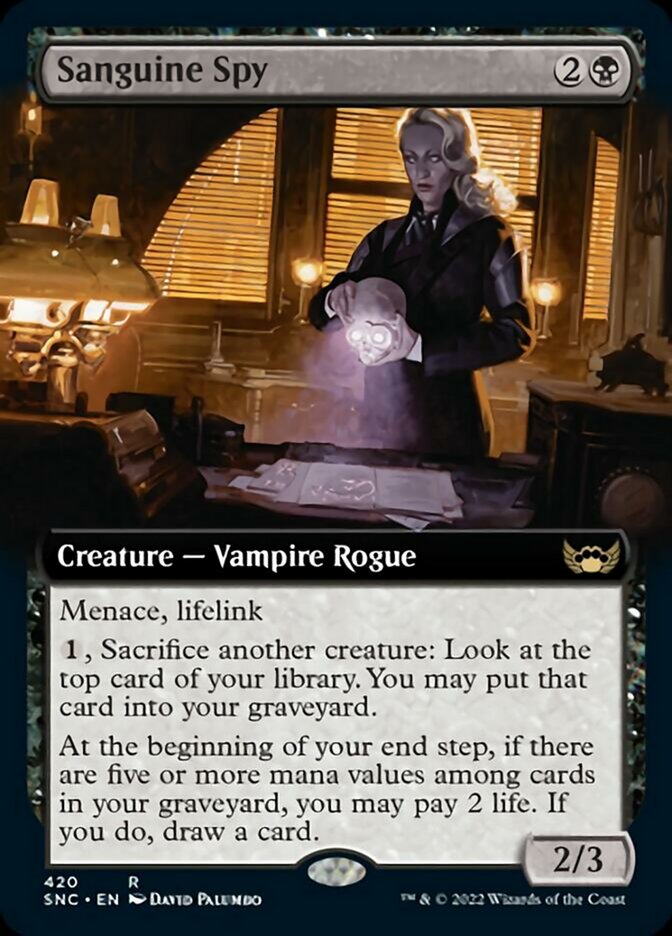 Sanguine Spy (Extended Art) [Streets of New Capenna] | Good Games Morley