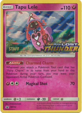 Tapu Lele (SM152) (Staff Prerelease Promo) [Sun & Moon: Black Star Promos] | Good Games Morley
