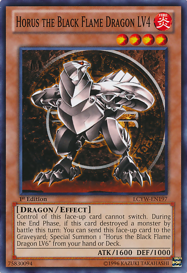 Horus the Black Flame Dragon LV4 [LCYW-EN197] Common | Good Games Morley