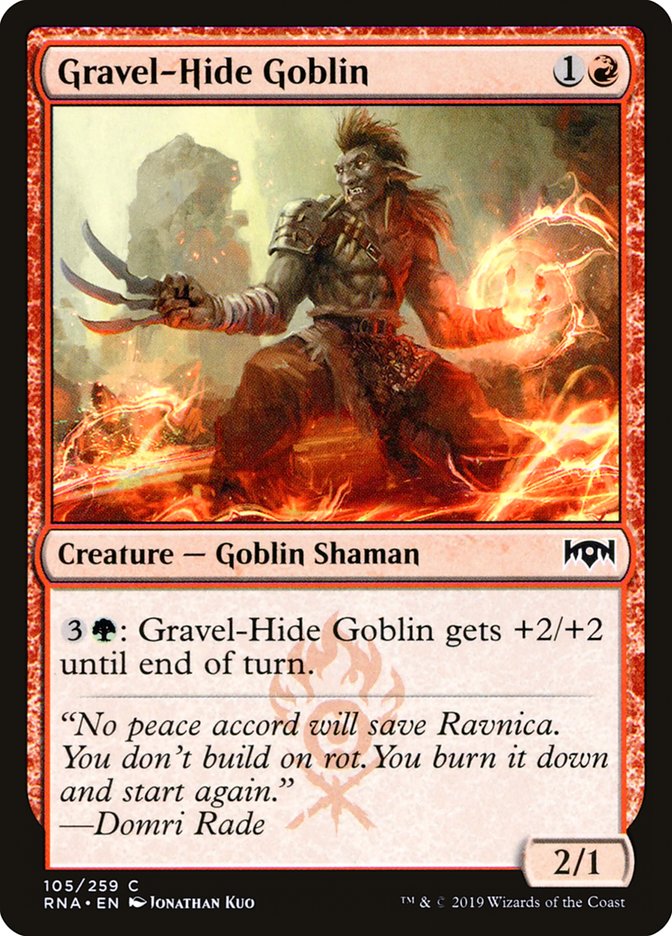 Gravel-Hide Goblin [Ravnica Allegiance] | Good Games Morley