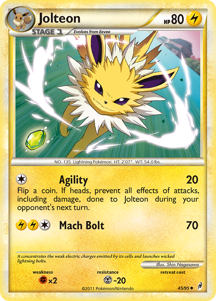 Jolteon (45/95) [HeartGold & SoulSilver: Call of Legends] | Good Games Morley