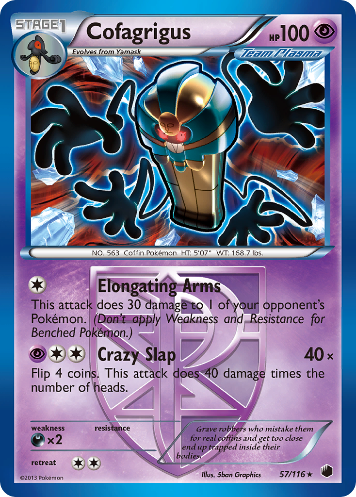 Cofagrigus (57/116) [Black & White: Plasma Freeze] | Good Games Morley