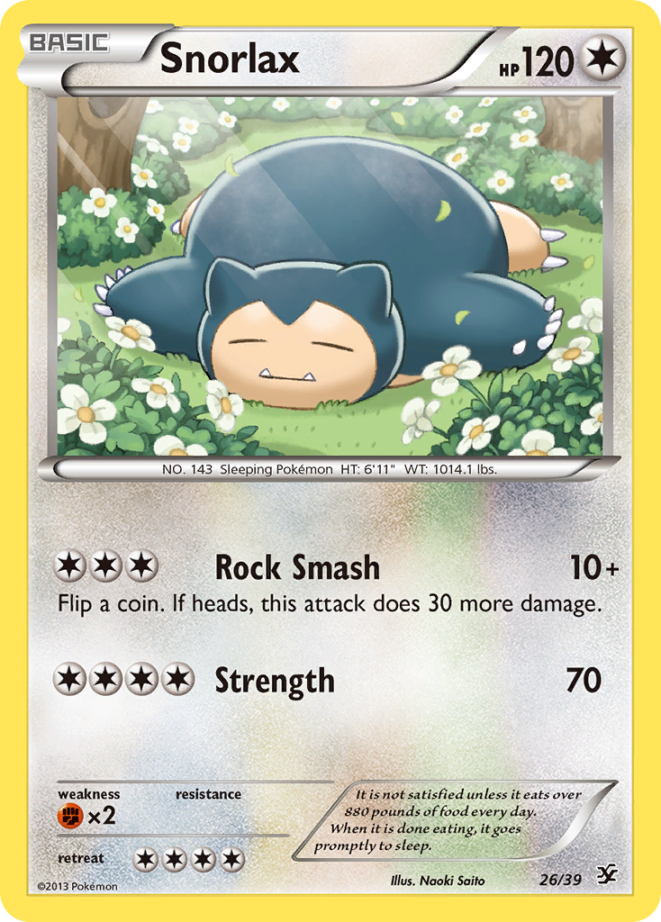 Snorlax (26/39) [XY: Kalos Starter Set] | Good Games Morley