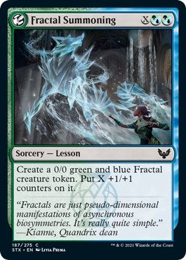 Fractal Summoning [Strixhaven: School of Mages] | Good Games Morley