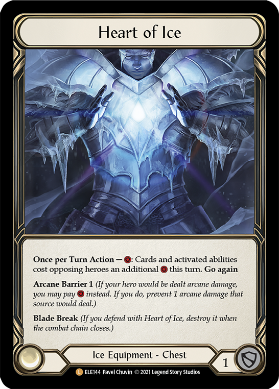 Heart of Ice [ELE144] (Tales of Aria)  1st Edition Cold Foil | Good Games Morley