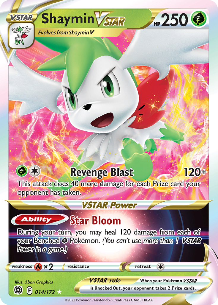 Shaymin VSTAR (014/172) (Jumbo Card) [Sword & Shield: Brilliant Stars] | Good Games Morley
