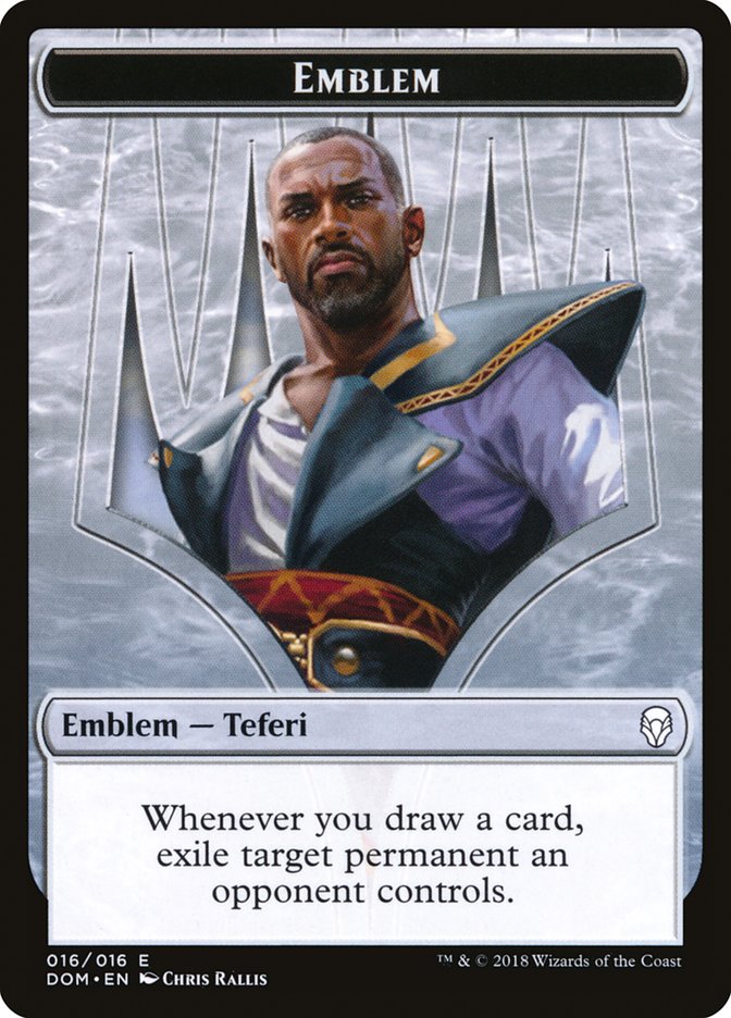 Teferi, Hero of Dominaria Emblem [Dominaria Tokens] | Good Games Morley