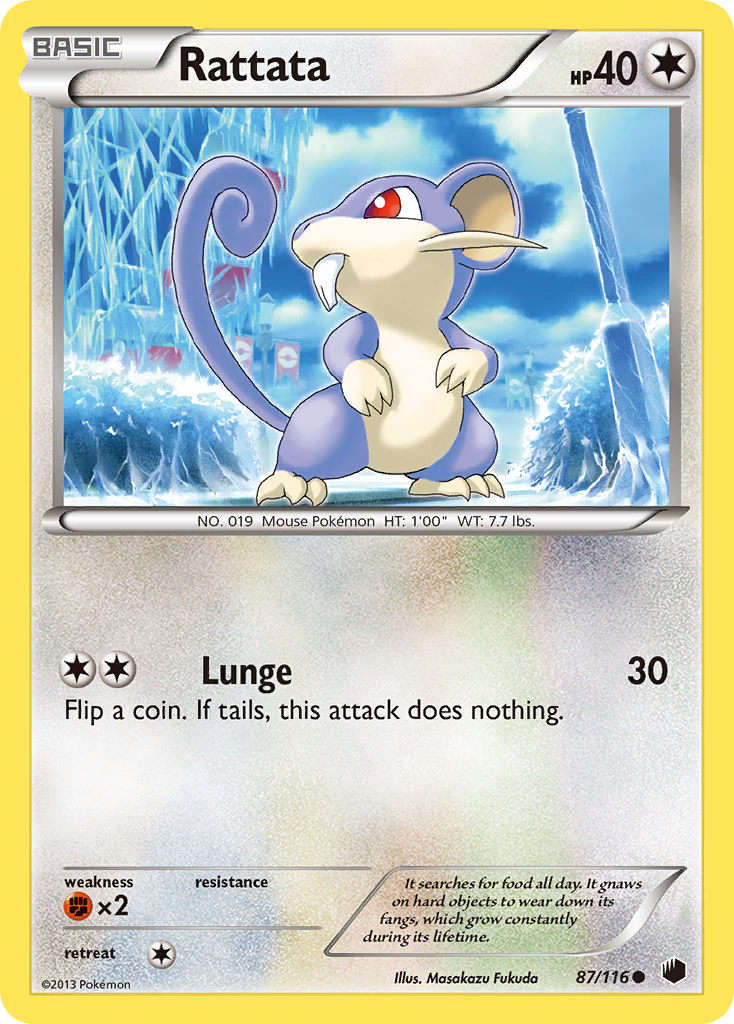 Rattata (87/116) [Black & White: Plasma Freeze] | Good Games Morley