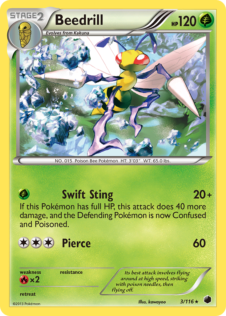 Beedrill (3/116) [Black & White: Plasma Freeze] | Good Games Morley