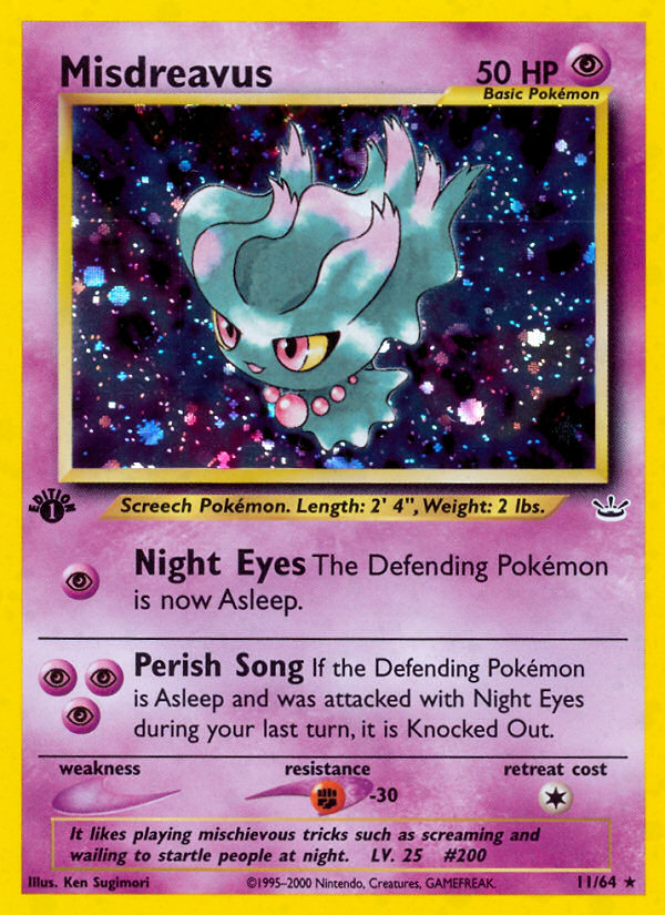 Misdreavus (11/64) [Neo Revelation 1st Edition] | Good Games Morley
