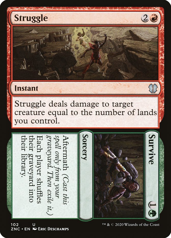 Struggle // Survive [Zendikar Rising Commander] | Good Games Morley