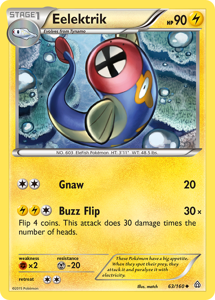Eelektrik (63/160) [XY: Primal Clash] | Good Games Morley