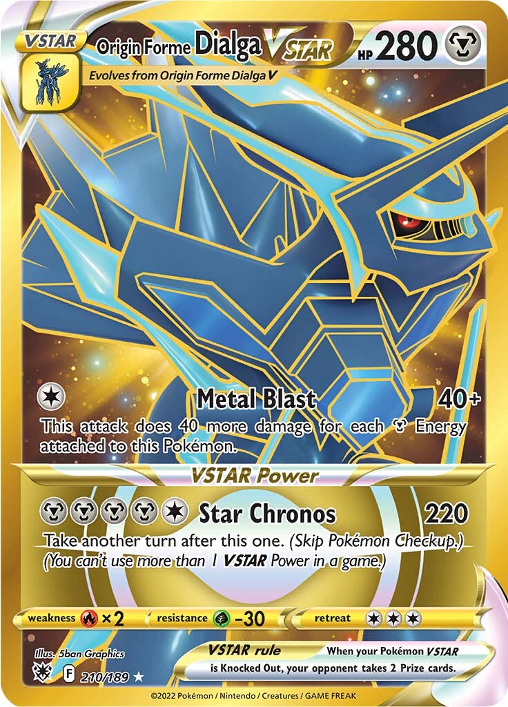 Origin Forme Dialga VSTAR (210/189) [Sword & Shield: Astral Radiance] | Good Games Morley