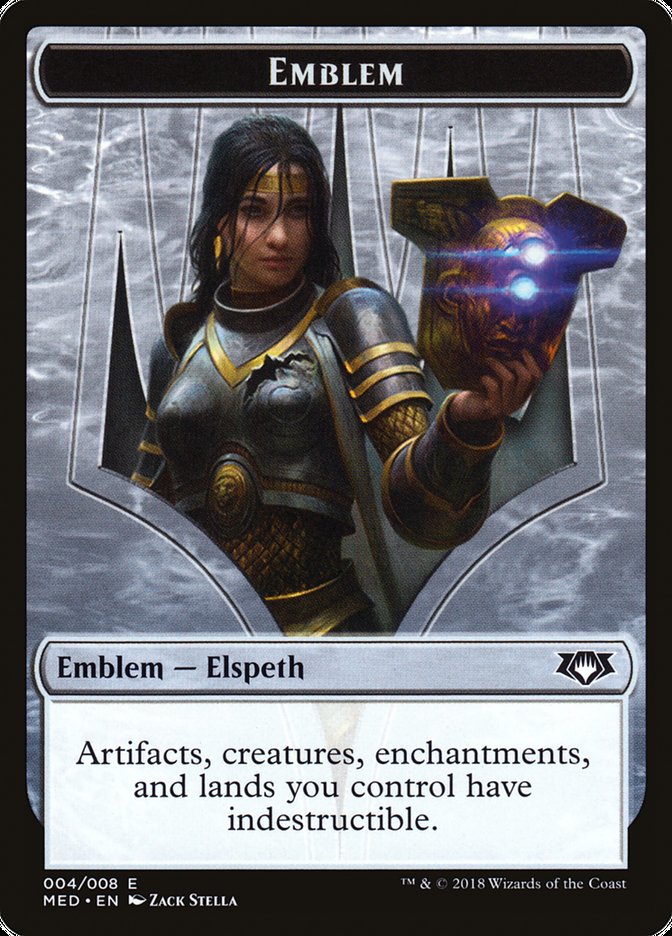 Elspeth, Knight-Errant Emblem [Mythic Edition Tokens] | Good Games Morley
