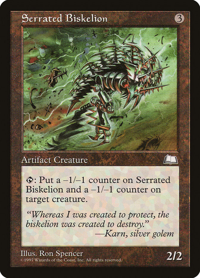 Serrated Biskelion [Weatherlight] | Good Games Morley