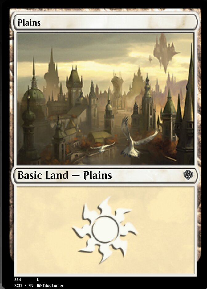 Plains (334) [Starter Commander Decks] | Good Games Morley