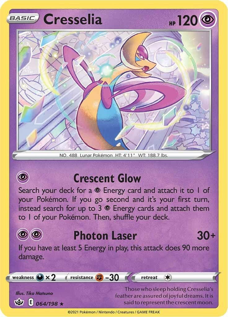 Cresselia (064/198) (Theme Deck Exclusive) [Sword & Shield: Chilling Reign] | Good Games Morley