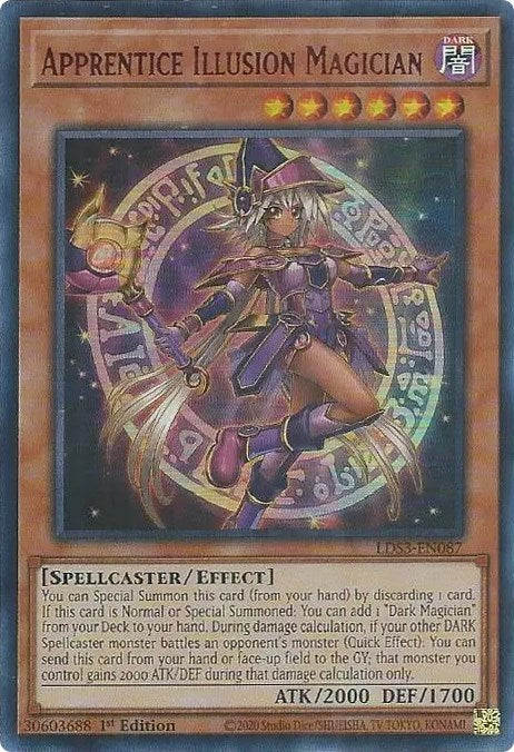 Apprentice Illusion Magician (Red) [LDS3-EN087] Ultra Rare | Good Games Morley