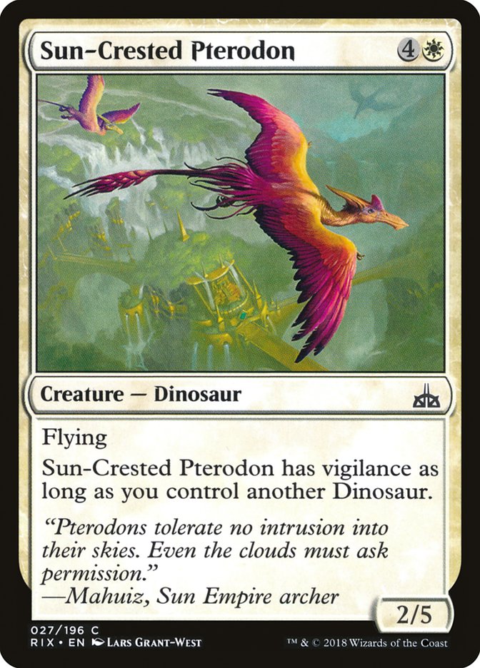 Sun-Crested Pterodon [Rivals of Ixalan] | Good Games Morley