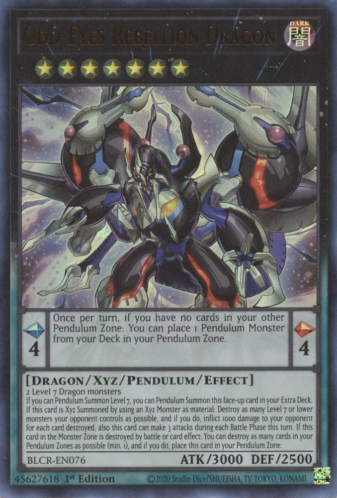 Odd-Eyes Rebellion Dragon [BLCR-EN076] Ultra Rare | Good Games Morley