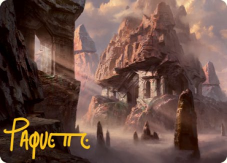 Mountain (277) Art Card (Gold-Stamped Signature) [Dungeons & Dragons: Adventures in the Forgotten Realms Art Series] | Good Games Morley