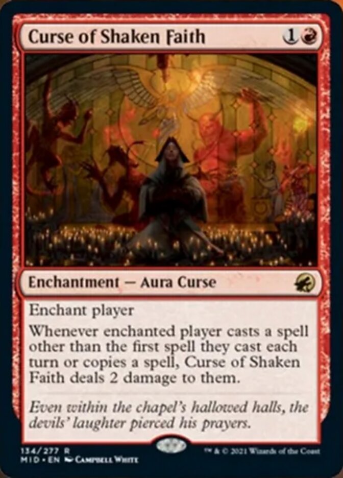 Curse of Shaken Faith [Innistrad: Midnight Hunt] | Good Games Morley