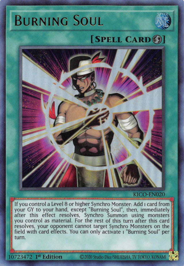 Burning Soul (Ultra Rare) [KICO-EN020] Ultra Rare | Good Games Morley