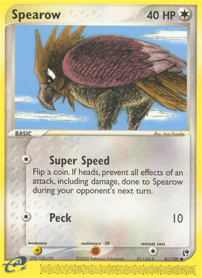 Spearow (81/100) [EX: Sandstorm] | Good Games Morley