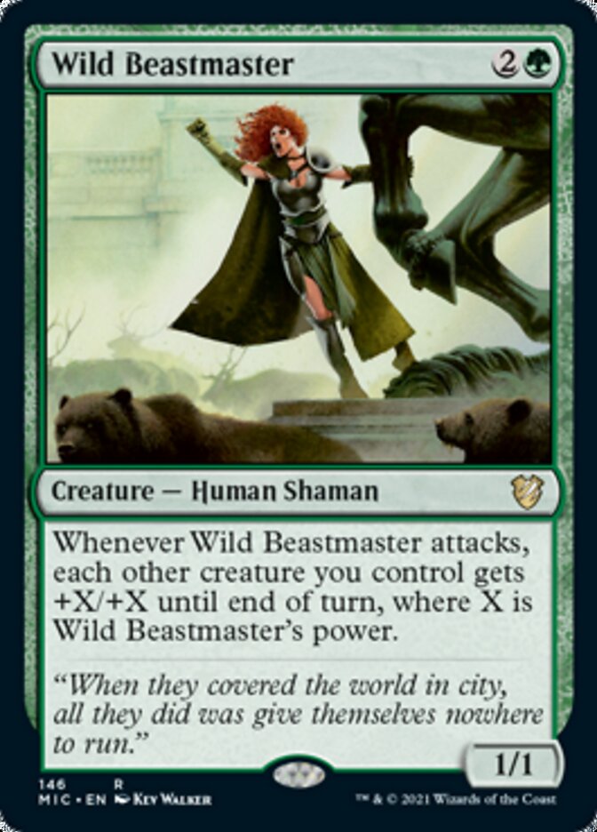 Wild Beastmaster [Innistrad: Midnight Hunt Commander] | Good Games Morley