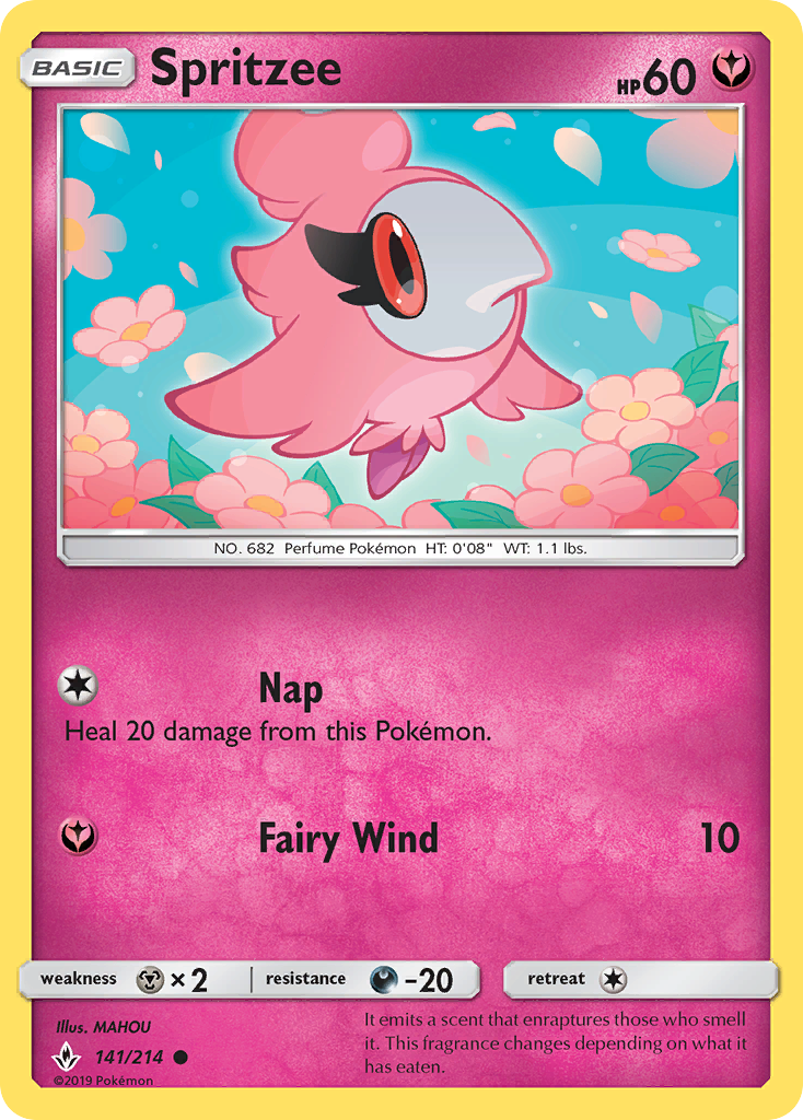 Spritzee (141/214) [Sun & Moon: Unbroken Bonds] | Good Games Morley