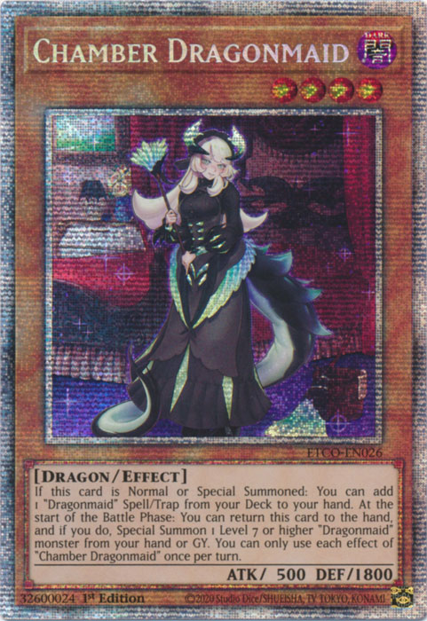 Chamber Dragonmaid [ETCO-EN026] Starlight Rare | Good Games Morley