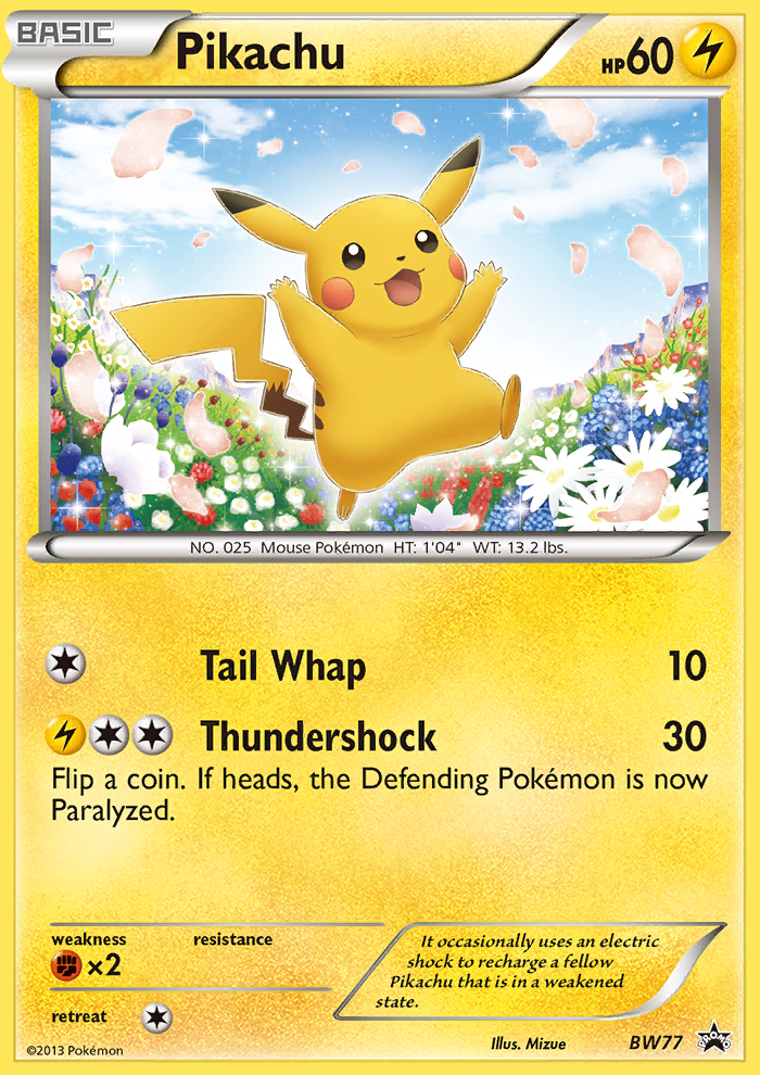 Pikachu (BW77) [Black & White: Black Star Promos] | Good Games Morley