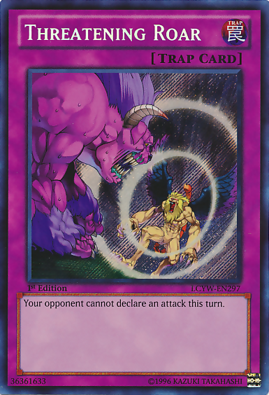 Threatening Roar [LCYW-EN297] Secret Rare | Good Games Morley